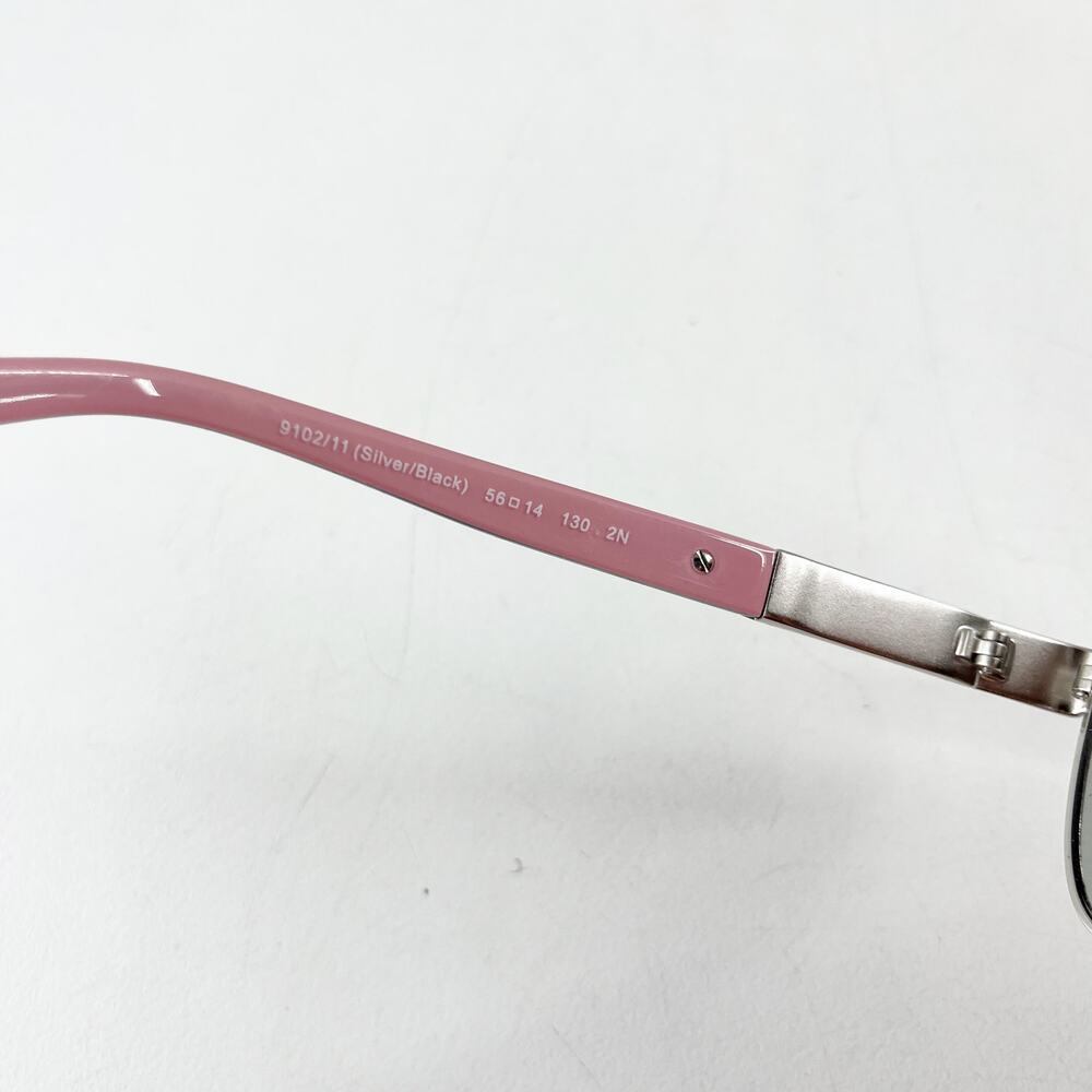 Coach Caroline 56mm Gradient Aviator Sunglasses Black Gray - Picture 5 of 6